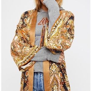 Free People All Yours Faux Suede Kimono